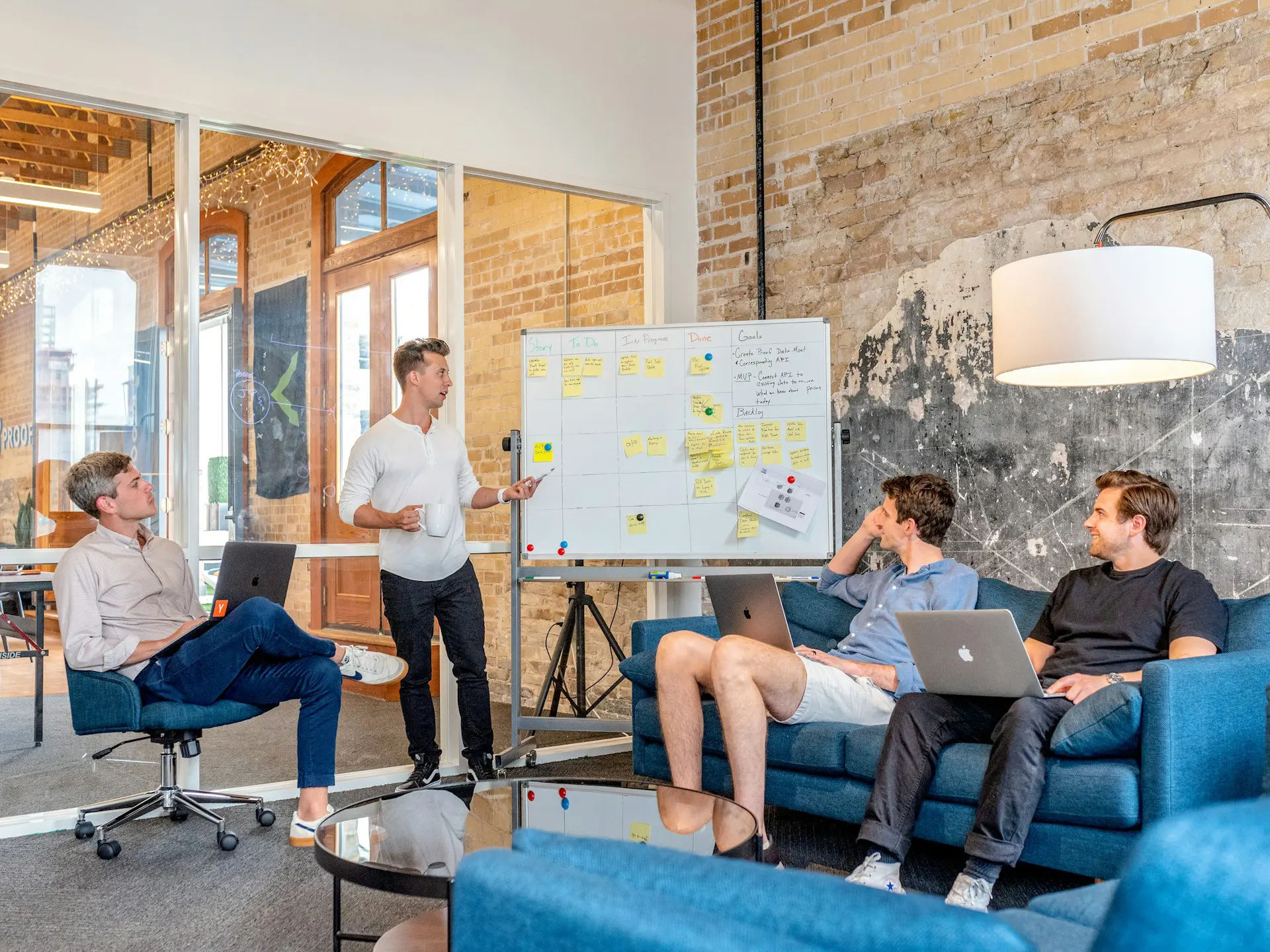 Team collaborating at work
